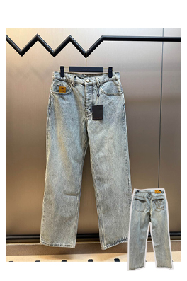 ルイヴィトンコピーデニム ストレートフィットデニムパンツメンズファッションの通販
