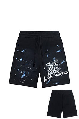 ルイヴィトンロゴプリントクロップドパンツ
