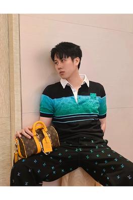 ルイヴィトンスーパーコピーパッチワークモノグラム ニット 半袖 Tシャツの通販