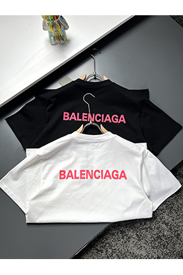 バレンシアガ新しいプレス文字半袖Tシャツ