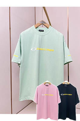 バレンシアガコピー新しい環状シリコン文字Tシャツ