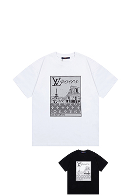ルイヴィトン風景画像フルプリントTシャツ