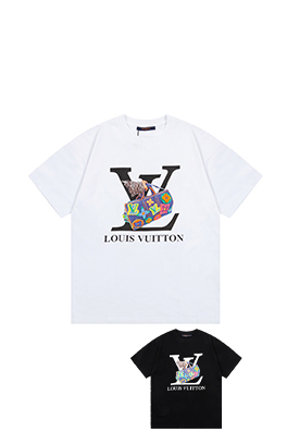 ルイヴィトンコピー落書き文字ハンドバッグプリントTシャツ