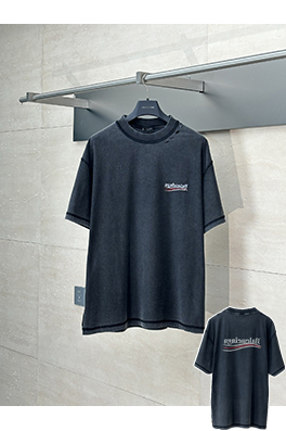 バレンシアガスーパーコピー新しいコーラ古い磨かれた半袖Tシャツ