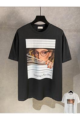 ディオール雑誌表紙丸首半袖Tシャツ