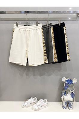 グッチクラシックなダブルGアルファベットロゴウェビングショーツ