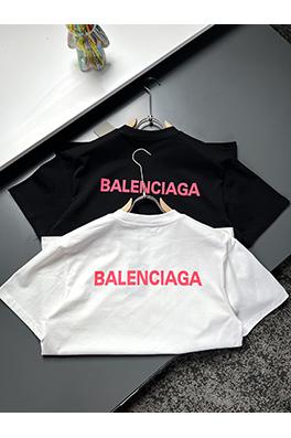 バレンシアガ新しいプレス文字半袖Tシャツ