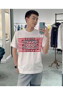 グッチストライププリント半袖Tシャツ