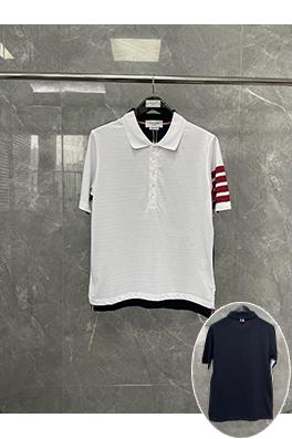 トムブラウンコピー パッチワークポロ半袖シャツ