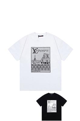 ルイヴィトン風景画像フルプリントTシャツ
