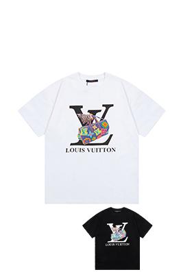ルイヴィトンコピー落書き文字ハンドバッグプリントTシャツ