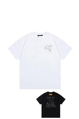 ルイヴィトン点線の文字プリントTシャツ