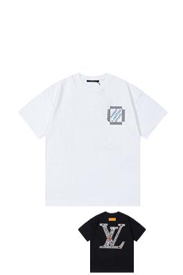 ルイヴィトンスーパーコピーアルファベットのモノグラムプリントTシャツ