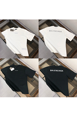 バレンシアガ25ssカップルラウンドネック半袖Tシャツ