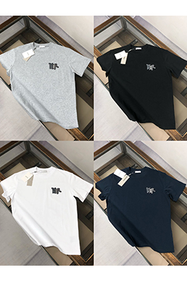 ディオール 新しい刺繍ロゴラウンドネック半袖Tシャツ