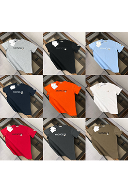 モンクレール 新しいロゴプリント半袖Tシャツ