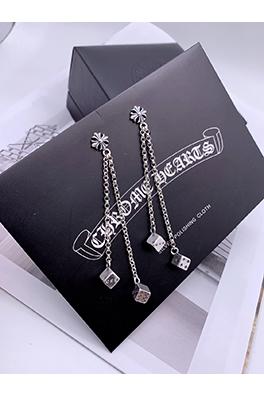 クロムハーツコピークロスダイスロングピアスピアス