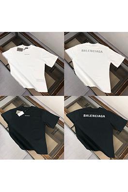 バレンシアガ25ssカップルラウンドネック半袖Tシャツ