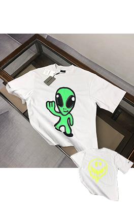 バレンシアガカップル夜光ラウンドネック半袖Tシャツ