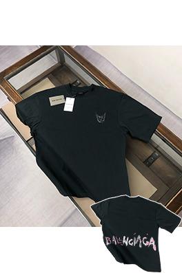 バレンシアガ カップルラウンドネック半袖Tシャツ