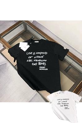 モンクレールコピー 胸に文字ロゴプリント半袖Tシャツ