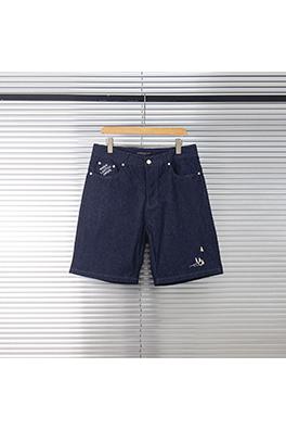 ルイヴィトンコピーLvセーリング刺繍デニムショーツ