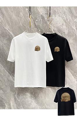 ルイヴィトンコピーカウンター半袖ラウンドネックTシャツ
