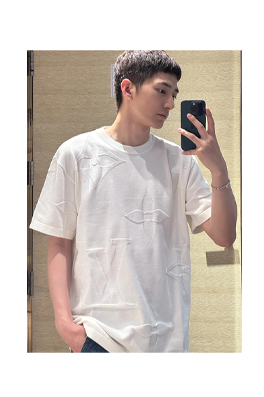 ルイヴィトンLouis Vuittonスーパーコピージャカード&middot;ニット 半袖 Tシャツ