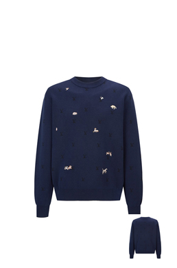 ルイ・ヴィトン スーパーコピーグラフィック ニット クルーネック