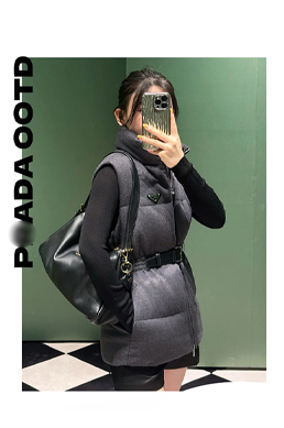 プラダ スーパーコピーレディース ベスト トライアングルロゴ