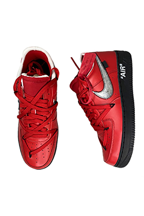 ナイキ &times; オフホワイト メンズ スニーカーレッド