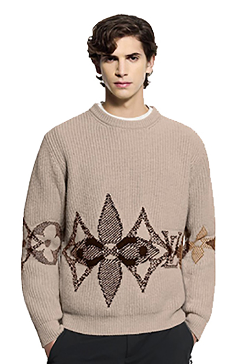 ルイ・ヴィトン グラフィック ニット セーター クルーネック