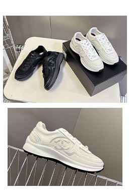 シャネル レディース スニーカー ホワイト カーフスキン アンボクシング