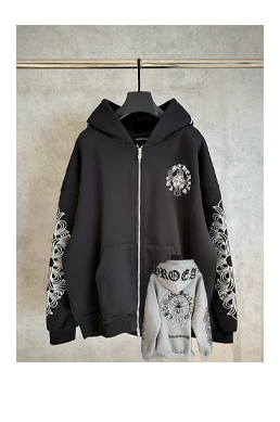 クロムハーツ クロスパッチ フードパーカー