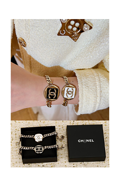 シャネル パール＆CCロゴ ブレスレット
