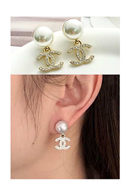 シャネル トリプルパール イヤリング