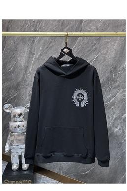 クロムハーツ ホースシュー 裏起毛 フードジップパーカー