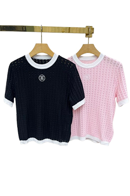シャネルコピー レディース　ニット 半袖Tシャツ