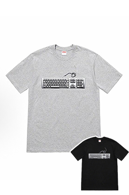 シュプリームロゴポイント半袖Tシャツシンプルで洗練された一着
