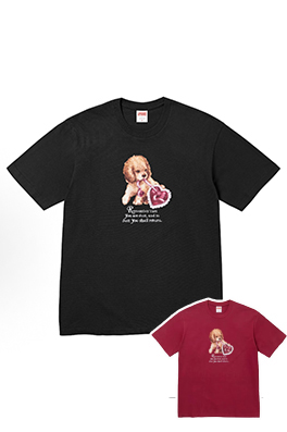 シュプリームSupreme定番ロゴ半袖Tシャツ男女兼用ストリートファッション