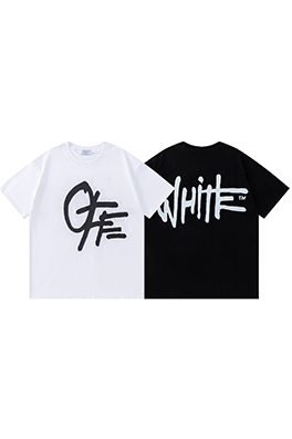 オフホワイトスーパーコピーロゴプリントTシャツ 半袖 デイリーコーデ