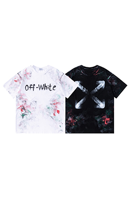 オフホワイトスーパーコピーロゴプリントメンズ レディース 半袖Tシャツ