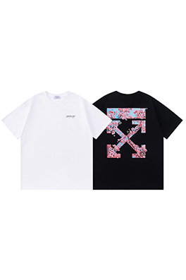 オフホワイトスーパーコピーメンズ レディース 半袖Tシャツロゴプリント