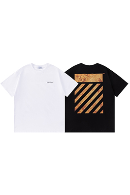オフホワイトスーパーコピーメンズ レディース 半袖Tシャツ  ロゴプリント