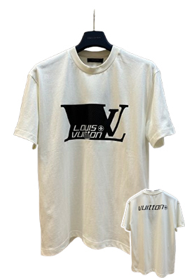 ルイヴィトン Vuitton ロゴプリント メンズ レディース 半袖Tシャツ