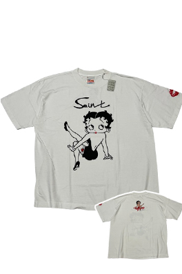 セント マイケル &times; BETTY BOOP BTYメンズ レディース 半袖Tシャツ
