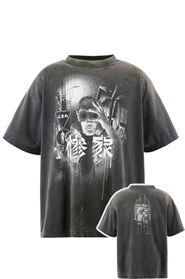 セント マイケル&times;SANTASTICメンズ レディース 半袖Tシャツ