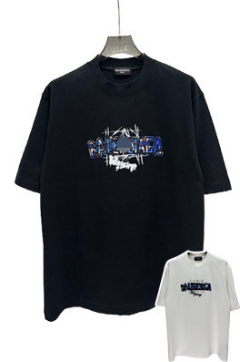 バレンシアガモダンロゴプリントセレクション 半袖Tシャツ