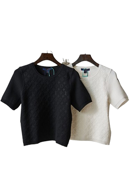 ルイヴィトン 　ニット 半袖Tシャツ