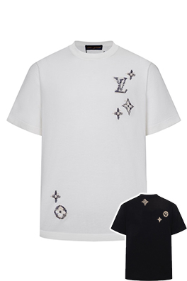 ルイヴィトン メンズ レディース　ニット 半袖Tシャツ